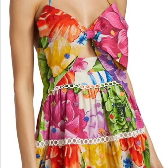 Farm Rio Anthropologie Chita Floral Midi Dress - Picture 6 of 9